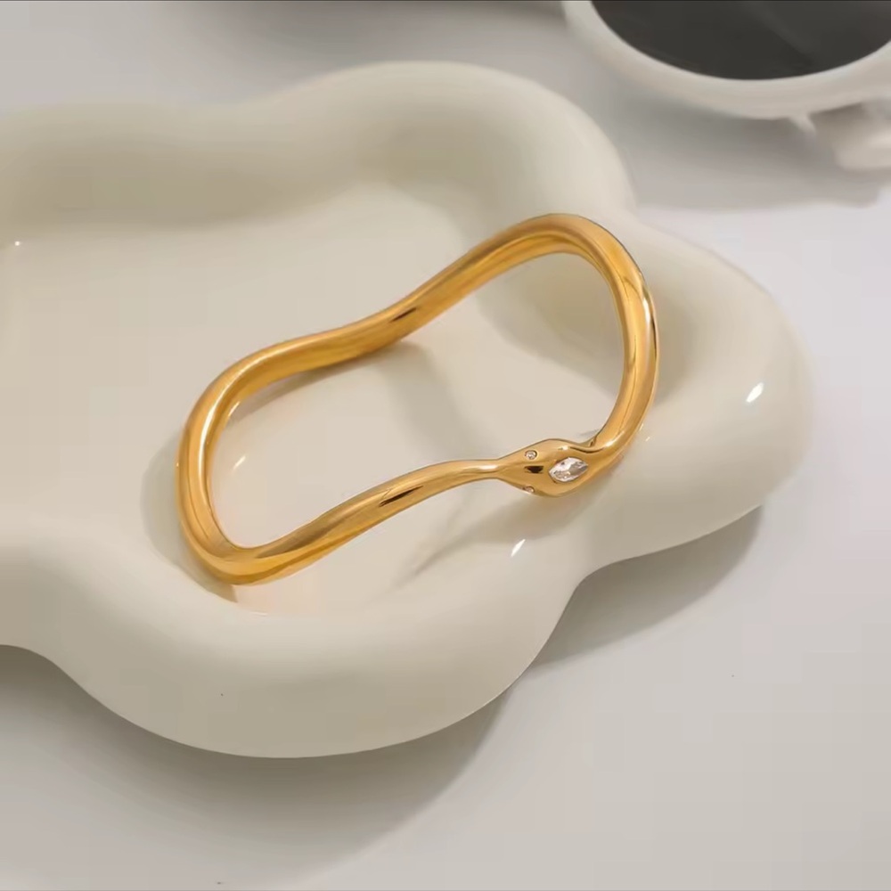 Snake Bracelet 18K Gold Plated Stainless Steel Irregular Bracelet